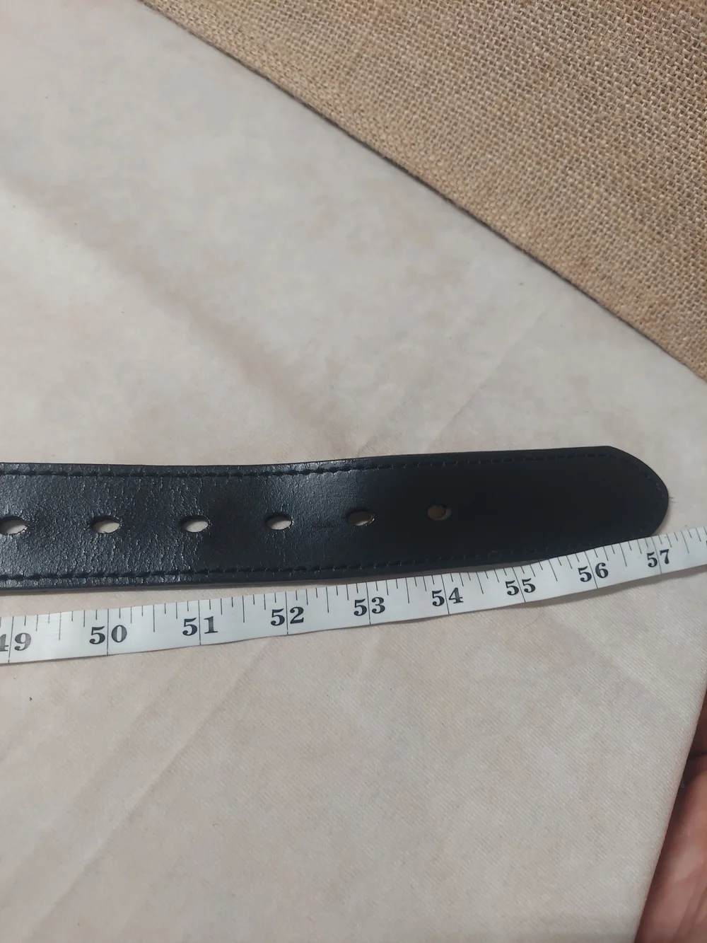 Men's Dickies Black Genuine Leather Belt - Size 50-52 (3XL) GUC